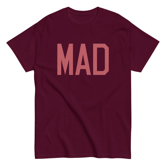 Aviation Enthusiast Men's Tee - Deep Pink Graphic • MAD Madrid • YHM Designs - Image 01