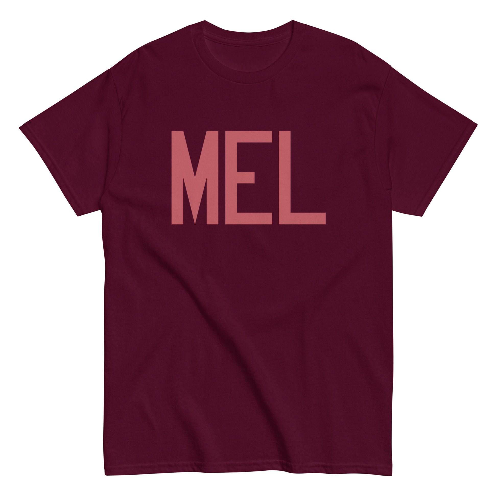 Aviation Enthusiast Men's Tee - Deep Pink Graphic • MEL Melbourne • YHM Designs - Image 01