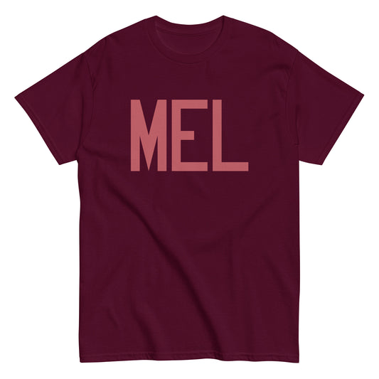 Aviation Enthusiast Men's Tee - Deep Pink Graphic • MEL Melbourne • YHM Designs - Image 01