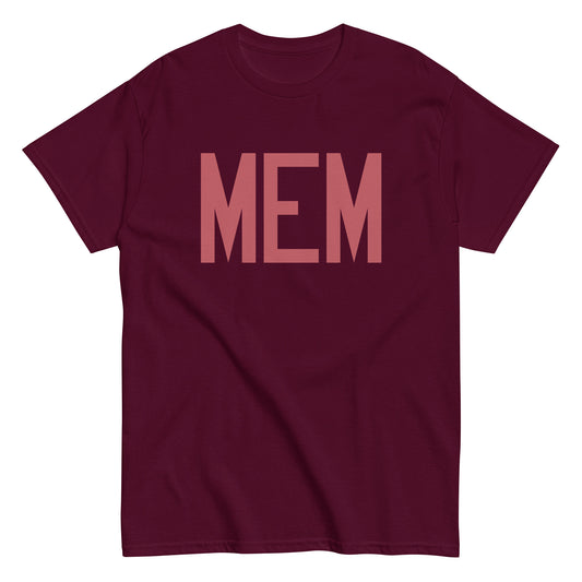 Aviation Enthusiast Men's Tee - Deep Pink Graphic • MEM Memphis • YHM Designs - Image 01
