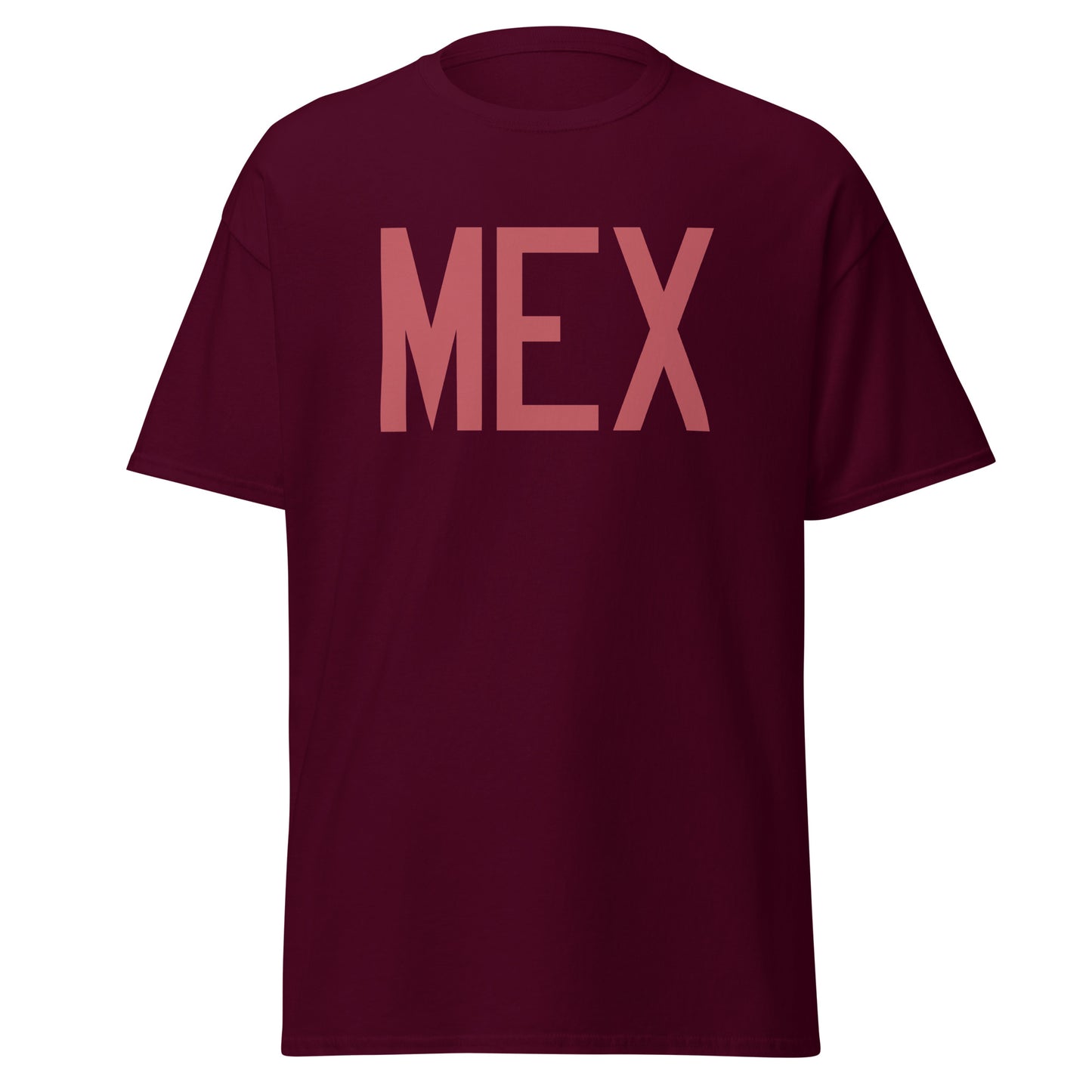 Aviation Enthusiast Men's Tee - Deep Pink Graphic • MEX Mexico City • YHM Designs - Image 05