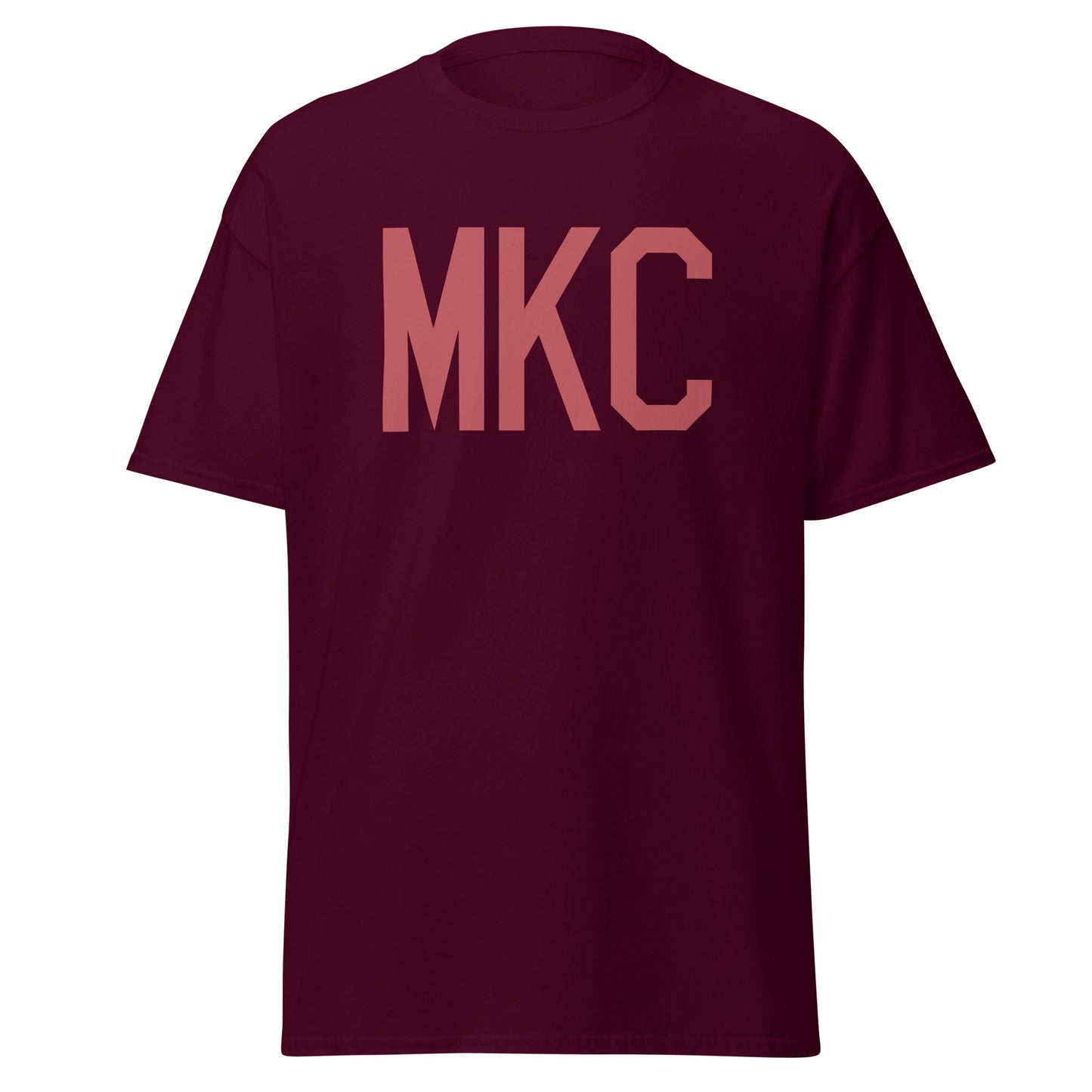 Aviation Enthusiast Men's Tee - Deep Pink Graphic • MKC Kansas City • YHM Designs - Image 05