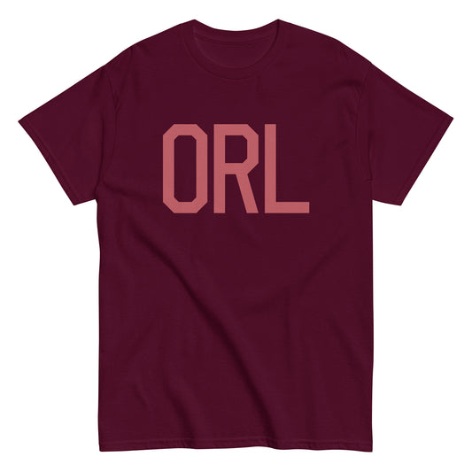 Aviation Enthusiast Men's Tee - Deep Pink Graphic • ORL Orlando • YHM Designs - Image 01