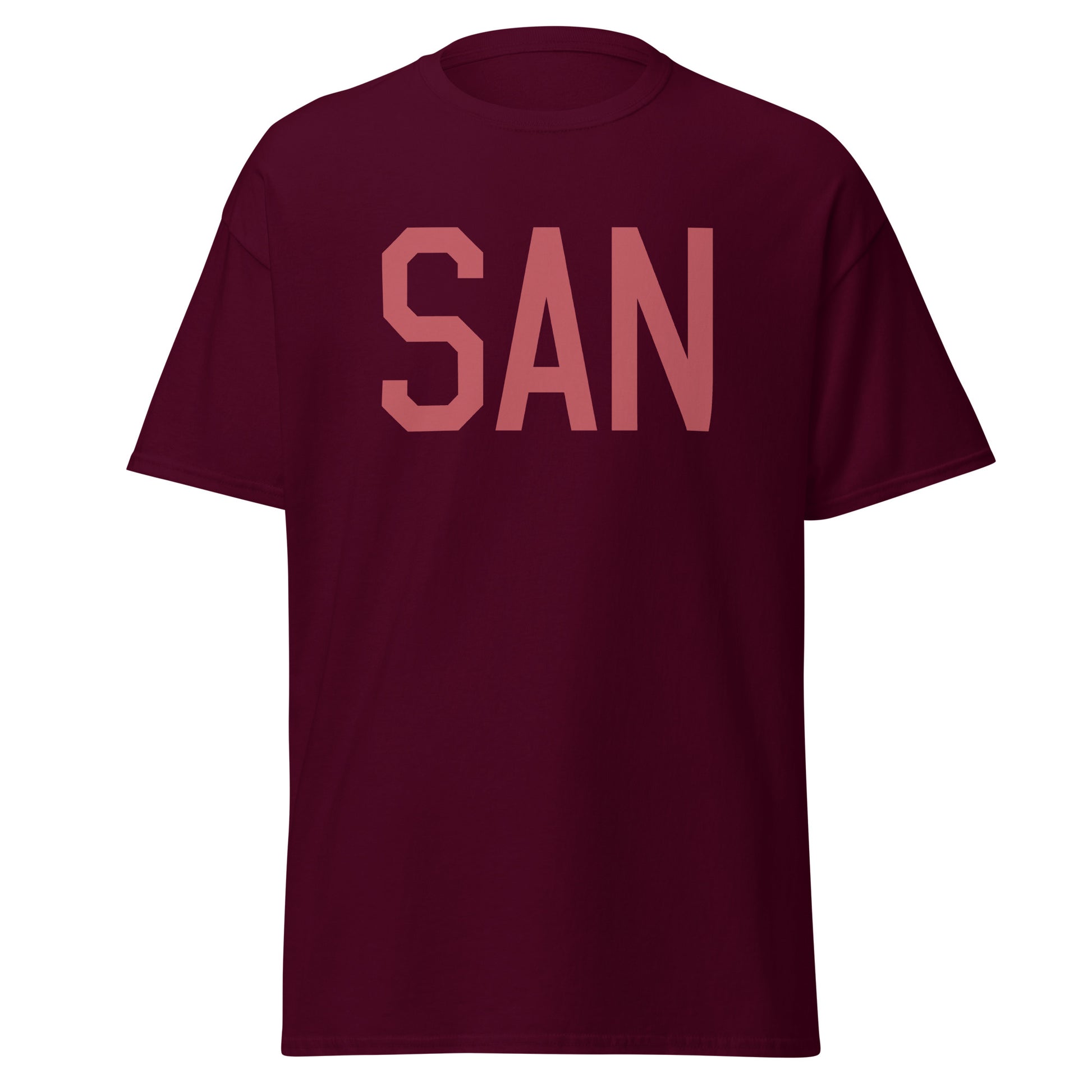 Aviation Enthusiast Men's Tee - Deep Pink Graphic • SAN San Diego • YHM Designs - Image 05