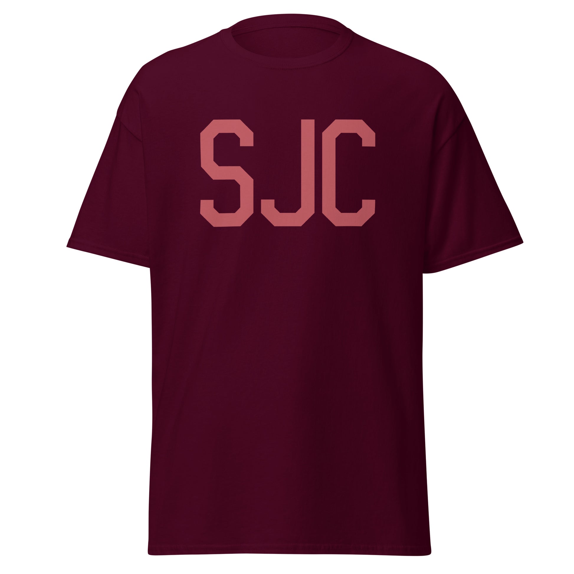 Aviation Enthusiast Men's Tee - Deep Pink Graphic • SJC San Jose • YHM Designs - Image 05