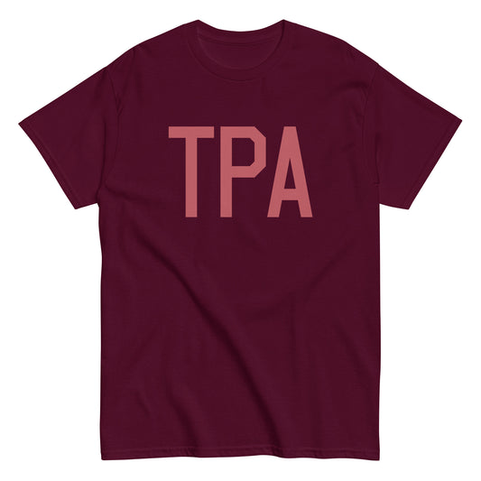 Aviation Enthusiast Men's Tee - Deep Pink Graphic • TPA Tampa • YHM Designs - Image 01