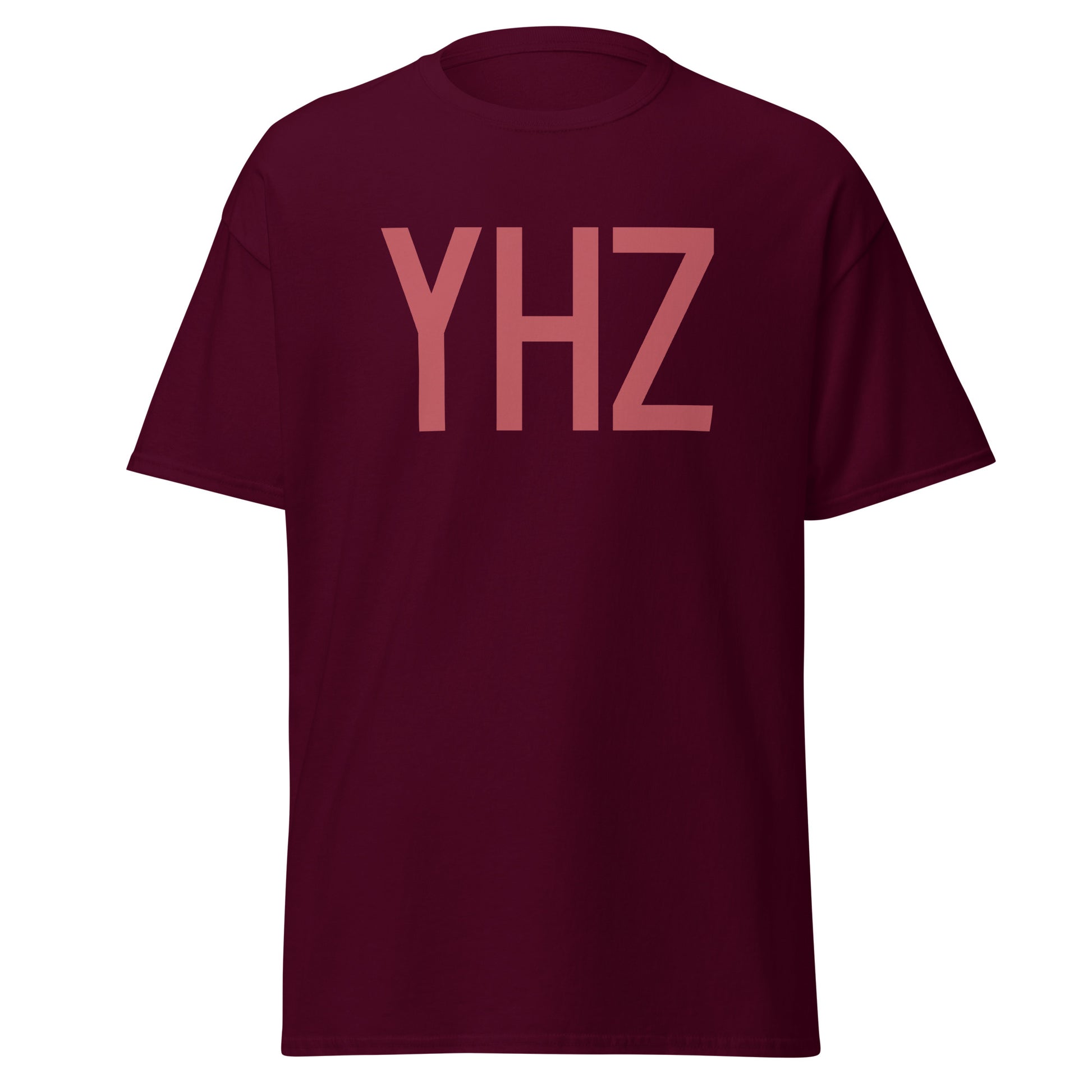 Aviation Enthusiast Men's Tee - Deep Pink Graphic • YHZ Halifax • YHM Designs - Image 05