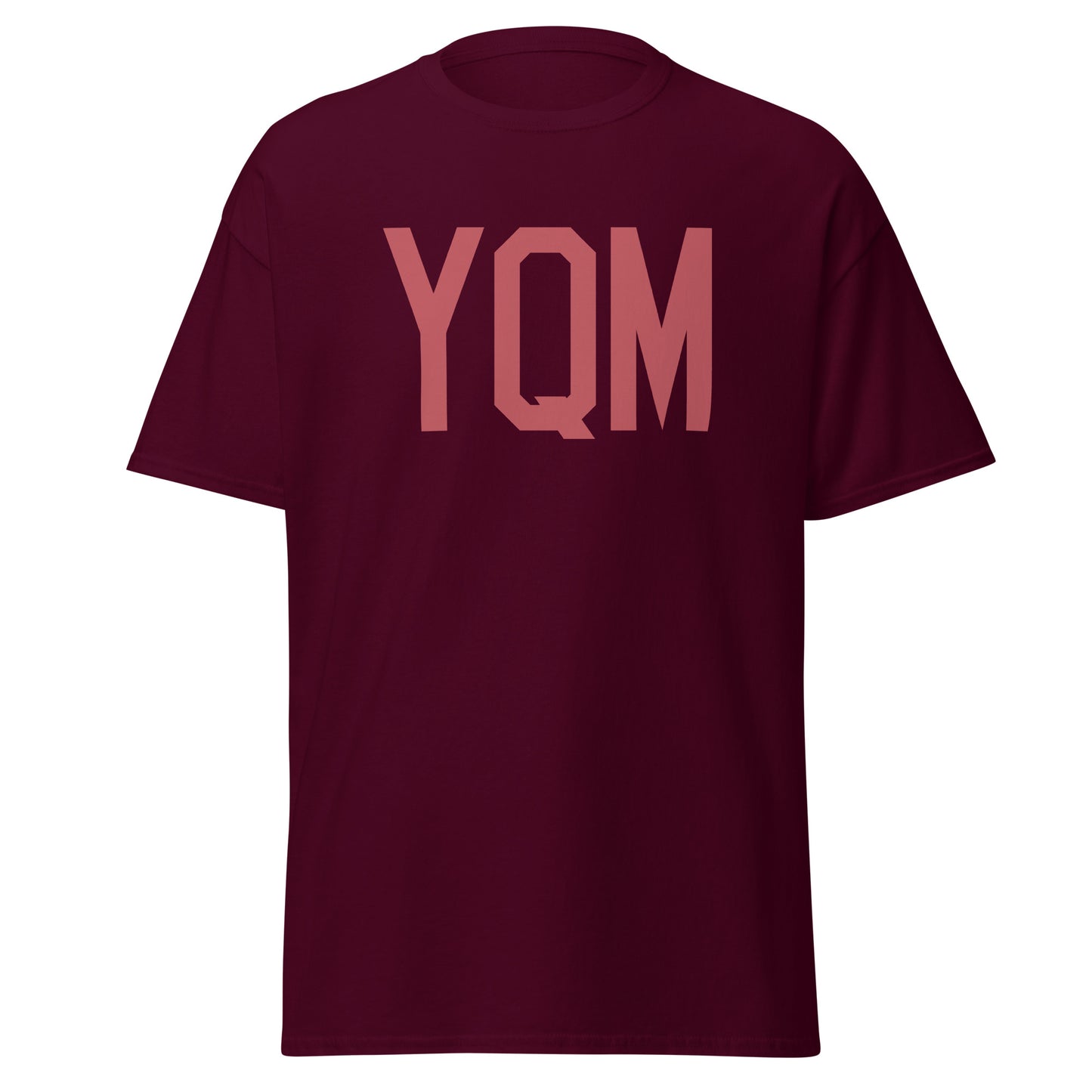 Aviation Enthusiast Men's Tee - Deep Pink Graphic • YQM Moncton • YHM Designs - Image 05