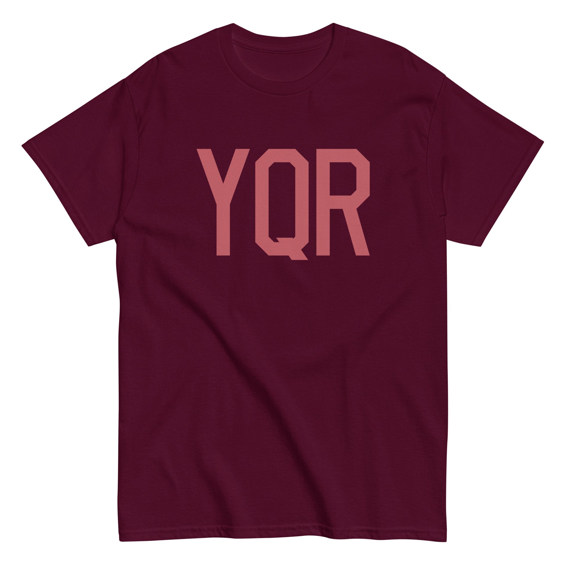 Aviation Enthusiast Men's Tee - Deep Pink Graphic • YQR Regina • YHM Designs - Image 01