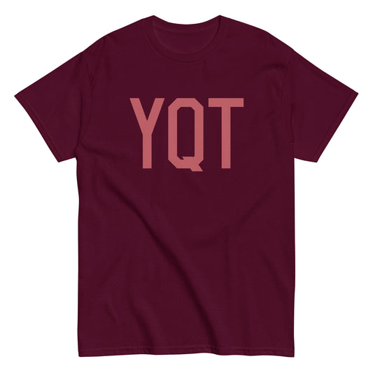 Aviation Enthusiast Men's Tee - Deep Pink Graphic • YQT Thunder Bay • YHM Designs - Image 01
