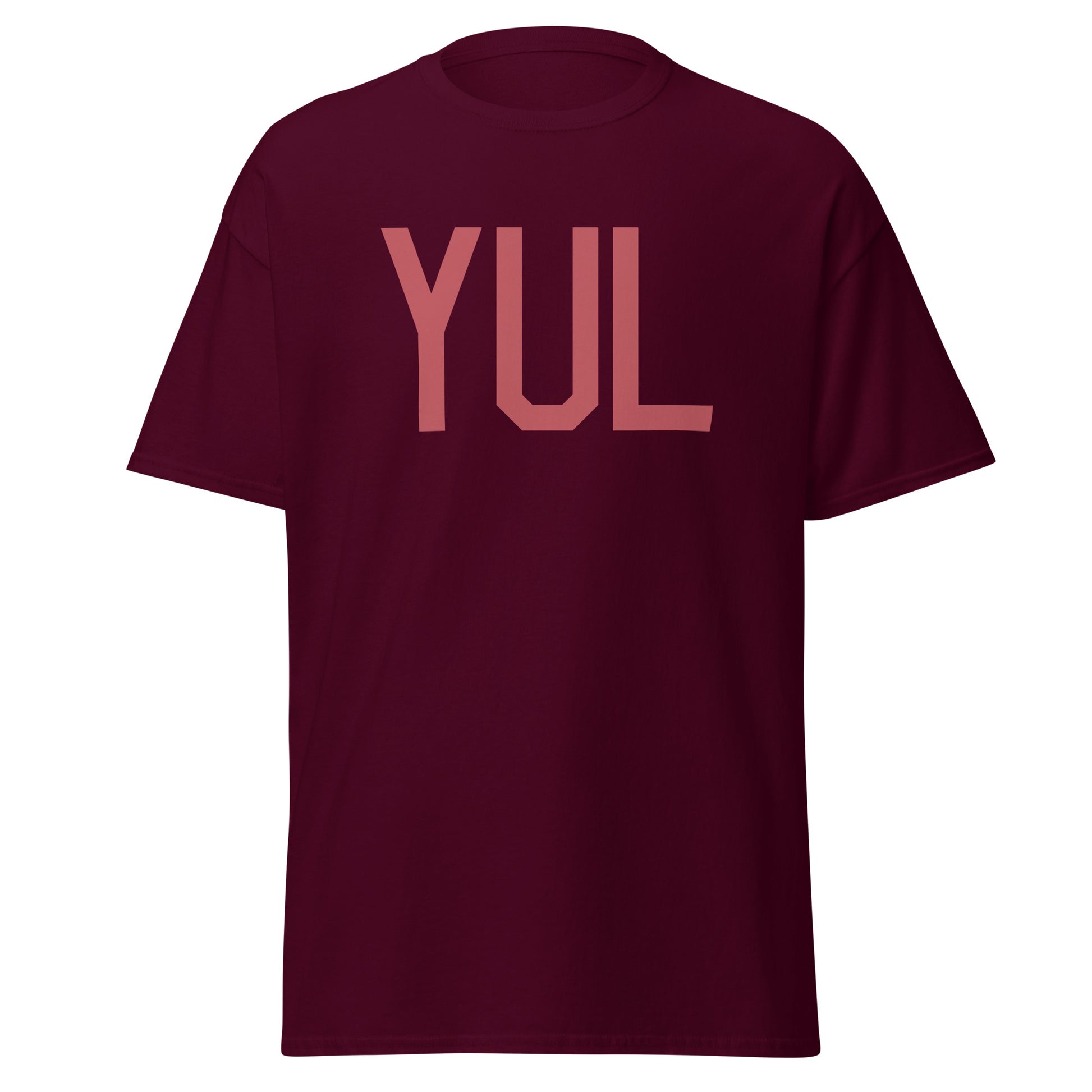 Aviation Enthusiast Men's Tee - Deep Pink Graphic • YUL Montreal • YHM Designs - Image 05