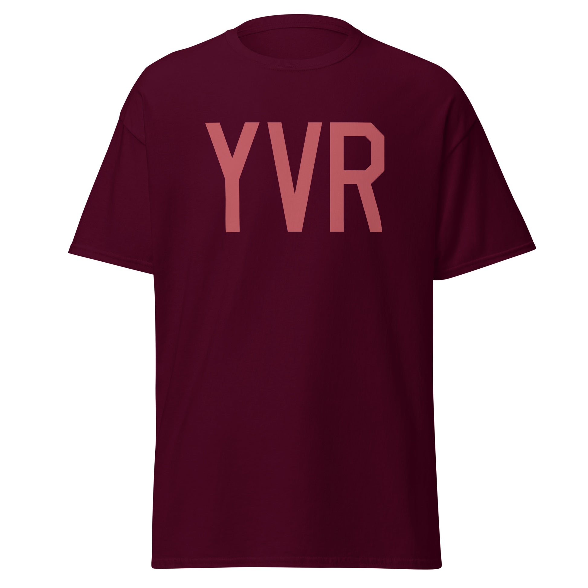 Aviation Enthusiast Men's Tee - Deep Pink Graphic • YVR Vancouver • YHM Designs - Image 05