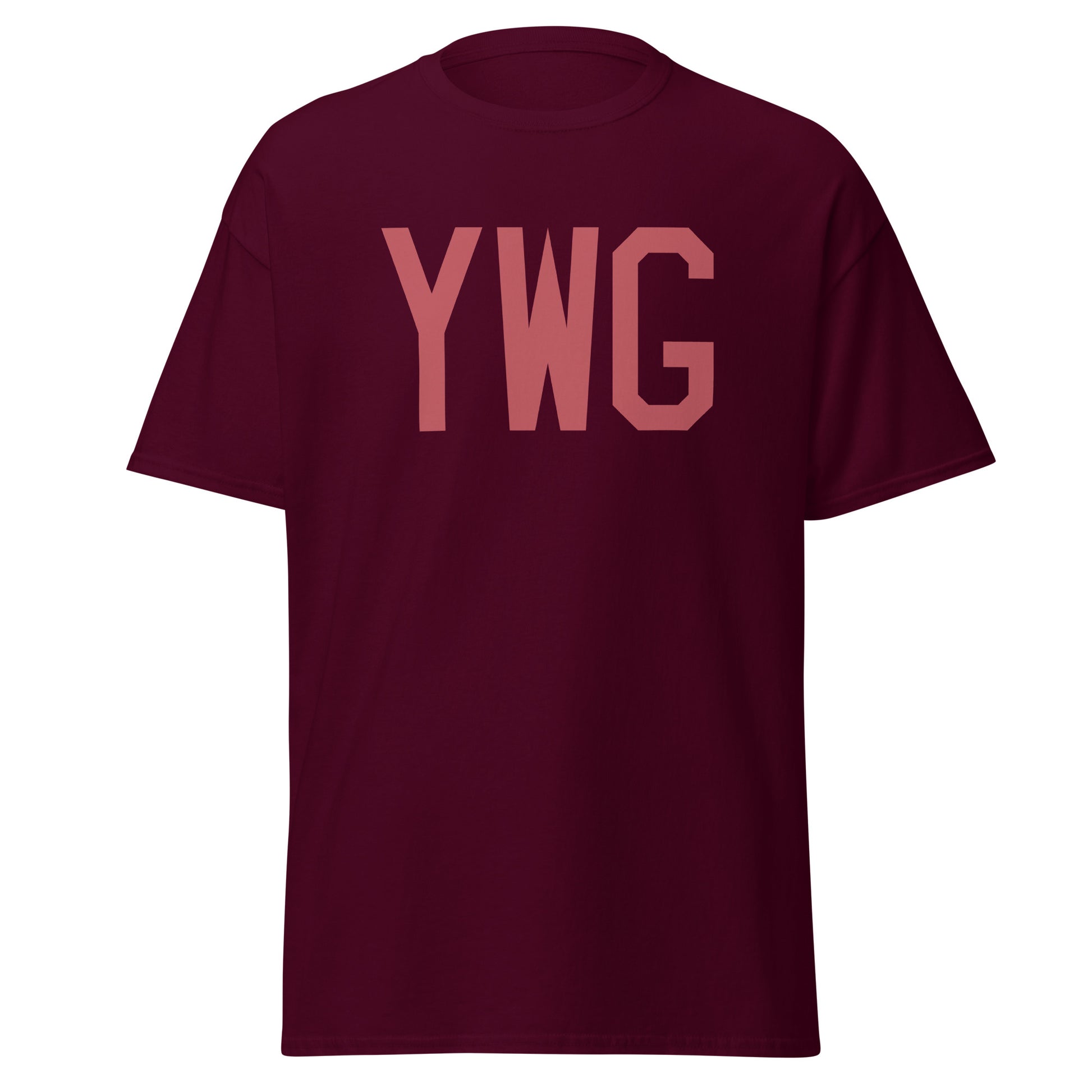 Aviation Enthusiast Men's Tee - Deep Pink Graphic • YWG Winnipeg • YHM Designs - Image 05
