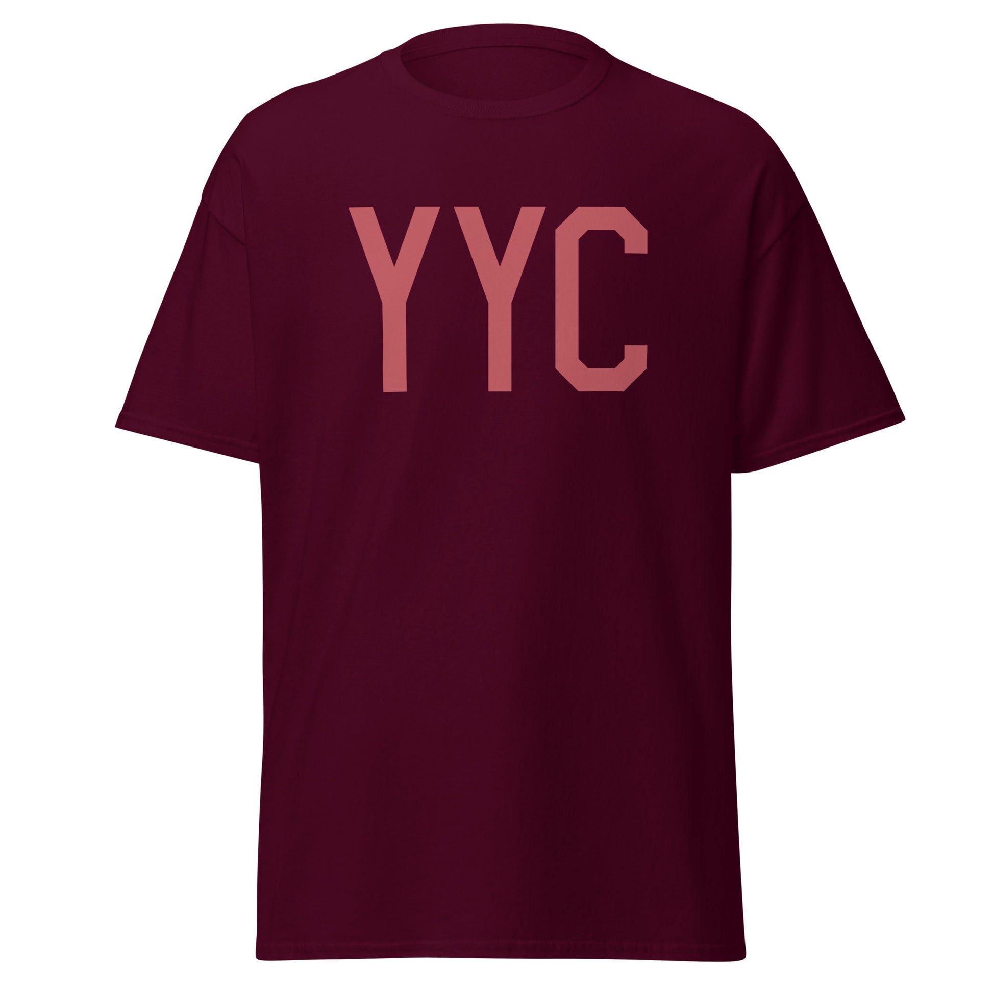 Aviation Enthusiast Men's Tee - Deep Pink Graphic • YYC Calgary • YHM Designs - Image 05
