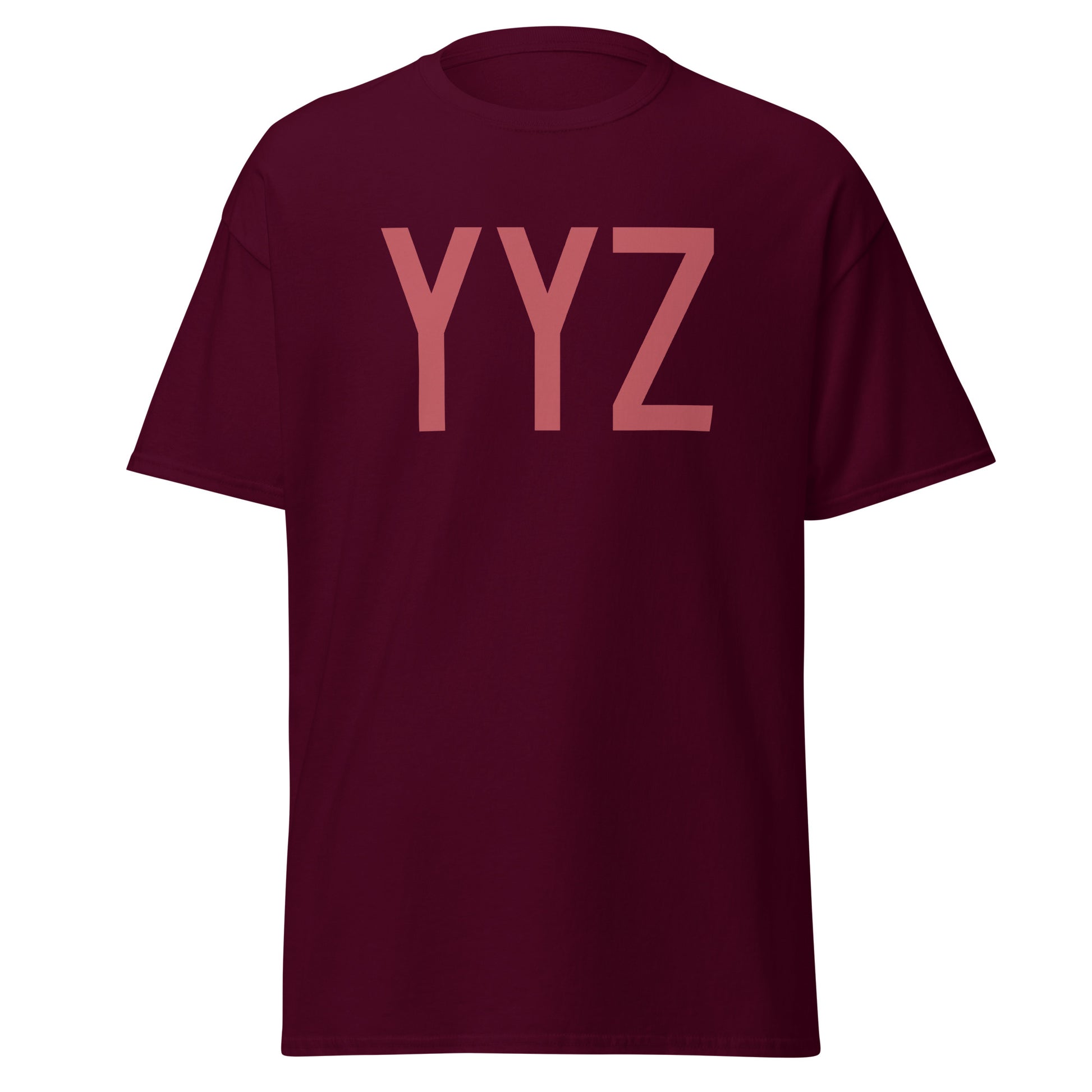 Aviation Enthusiast Men's Tee - Deep Pink Graphic • YYZ Toronto • YHM Designs - Image 05