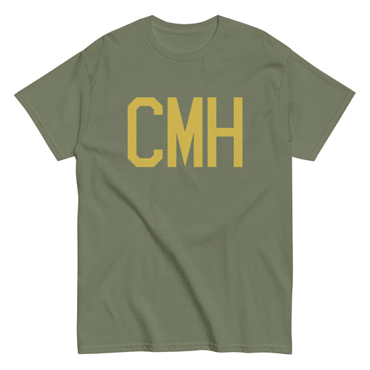 Aviation Enthusiast Men's Tee - Old Gold Graphic • CMH Columbus • YHM Designs - Image 02