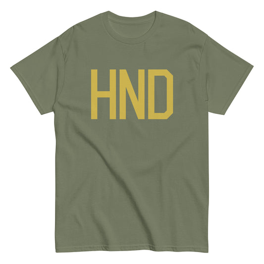 Aviation Enthusiast Men's Tee - Old Gold Graphic • HND Tokyo • YHM Designs - Image 02