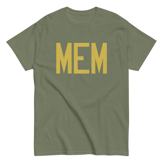 Aviation Enthusiast Men's Tee - Old Gold Graphic • MEM Memphis • YHM Designs - Image 02