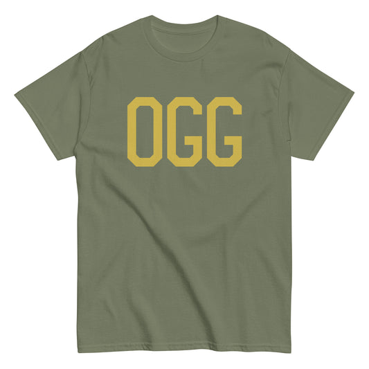 Aviation Enthusiast Men's Tee - Old Gold Graphic • OGG Maui • YHM Designs - Image 02
