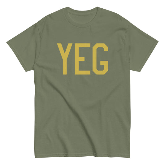 Aviation Enthusiast Men's Tee - Old Gold Graphic • YEG Edmonton • YHM Designs - Image 02