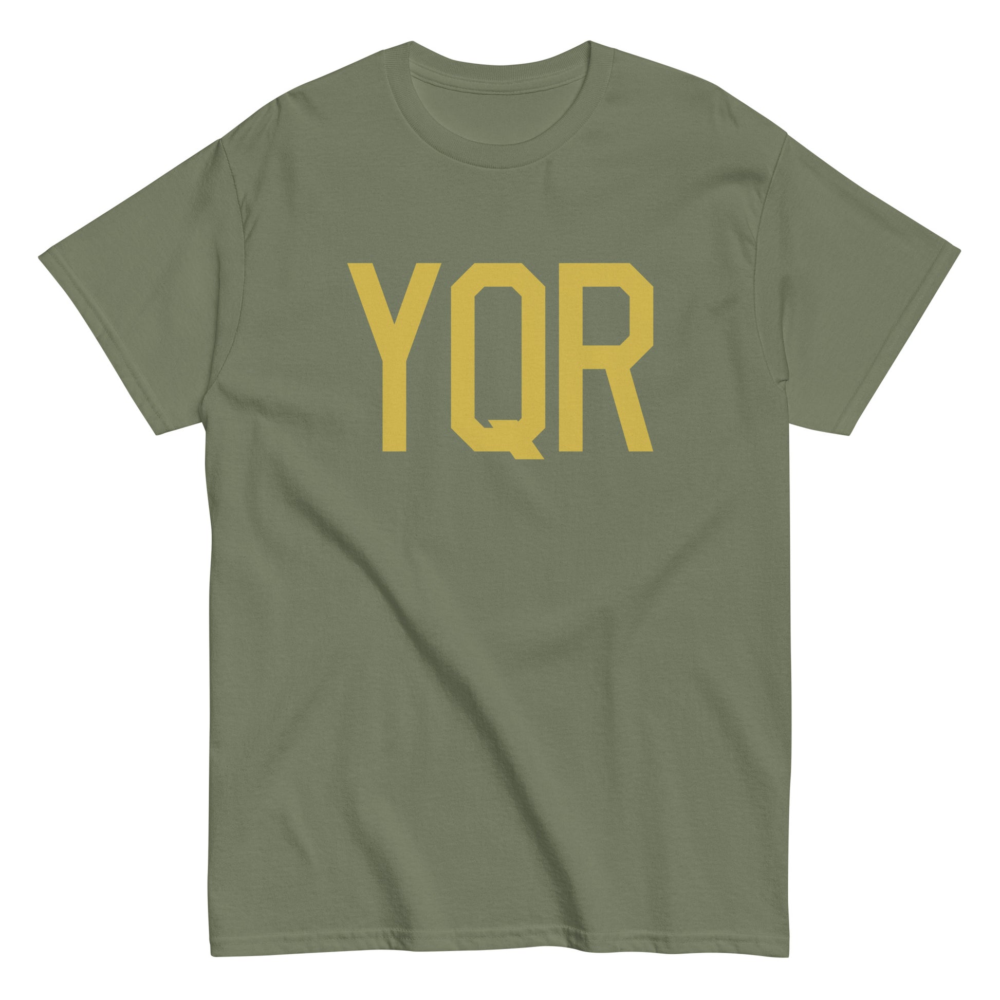 Aviation Enthusiast Men's Tee - Old Gold Graphic • YQR Regina • YHM Designs - Image 02