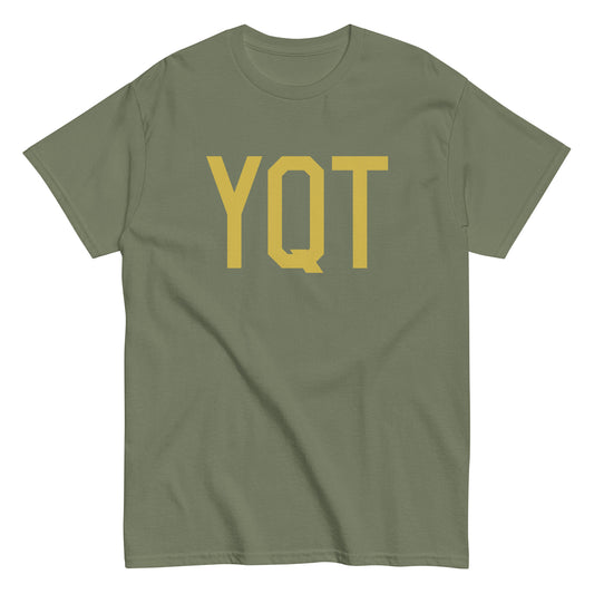 Aviation Enthusiast Men's Tee - Old Gold Graphic • YQT Thunder Bay • YHM Designs - Image 02