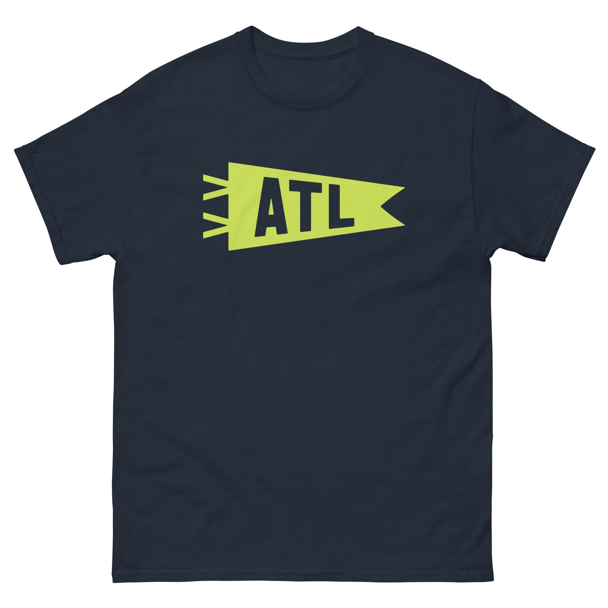 Airport Code Men's T-Shirt - Green Graphic • ATL Atlanta Souvenir • YHM Designs - Image 01