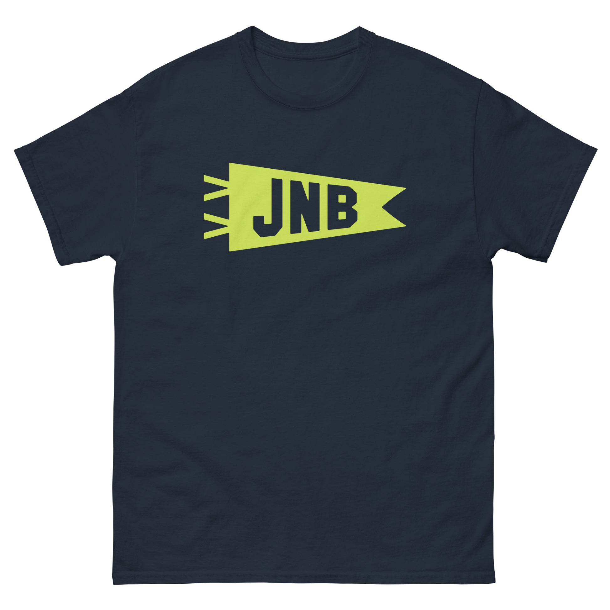 Airport Code Men's T-Shirt - Green Graphic • JNB Johannesburg • YHM Designs - Image 01