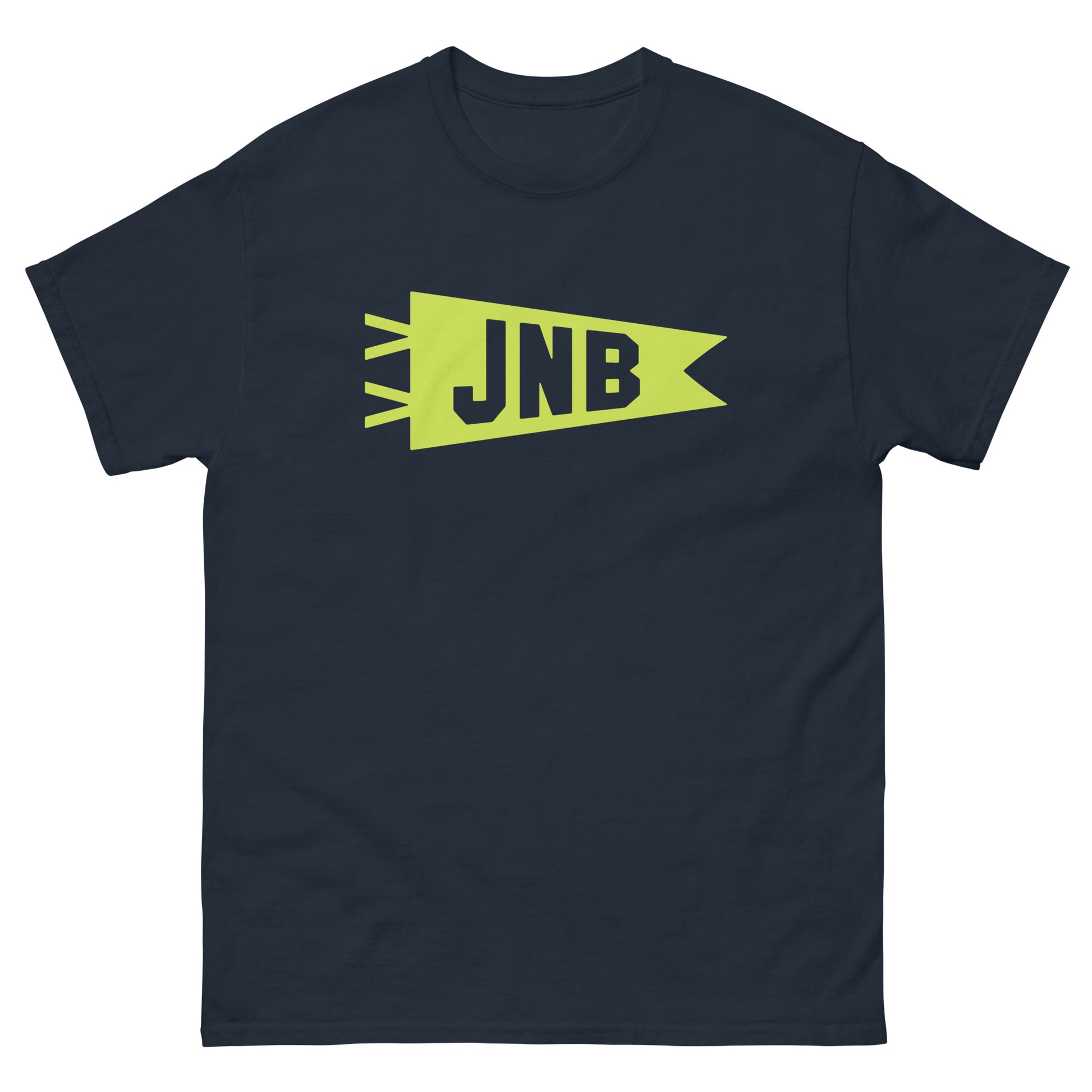 Airport Code Men's T-Shirt - Green Graphic • JNB Johannesburg Souvenir • YHM Designs - Image 01