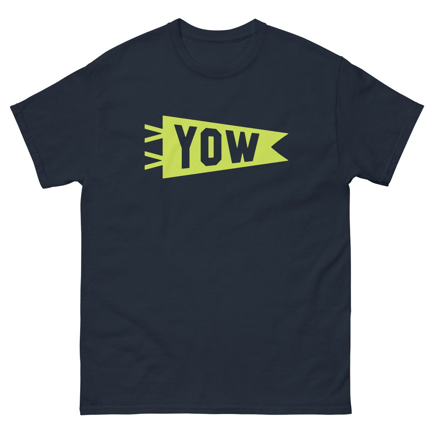 Airport Code Men's T-Shirt - Green Graphic • YOW Ottawa • YHM Designs - Image 01