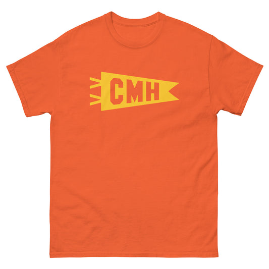 Airport Code Men's T-Shirt - Yellow Graphic • CMH Columbus • YHM Designs - Image 02