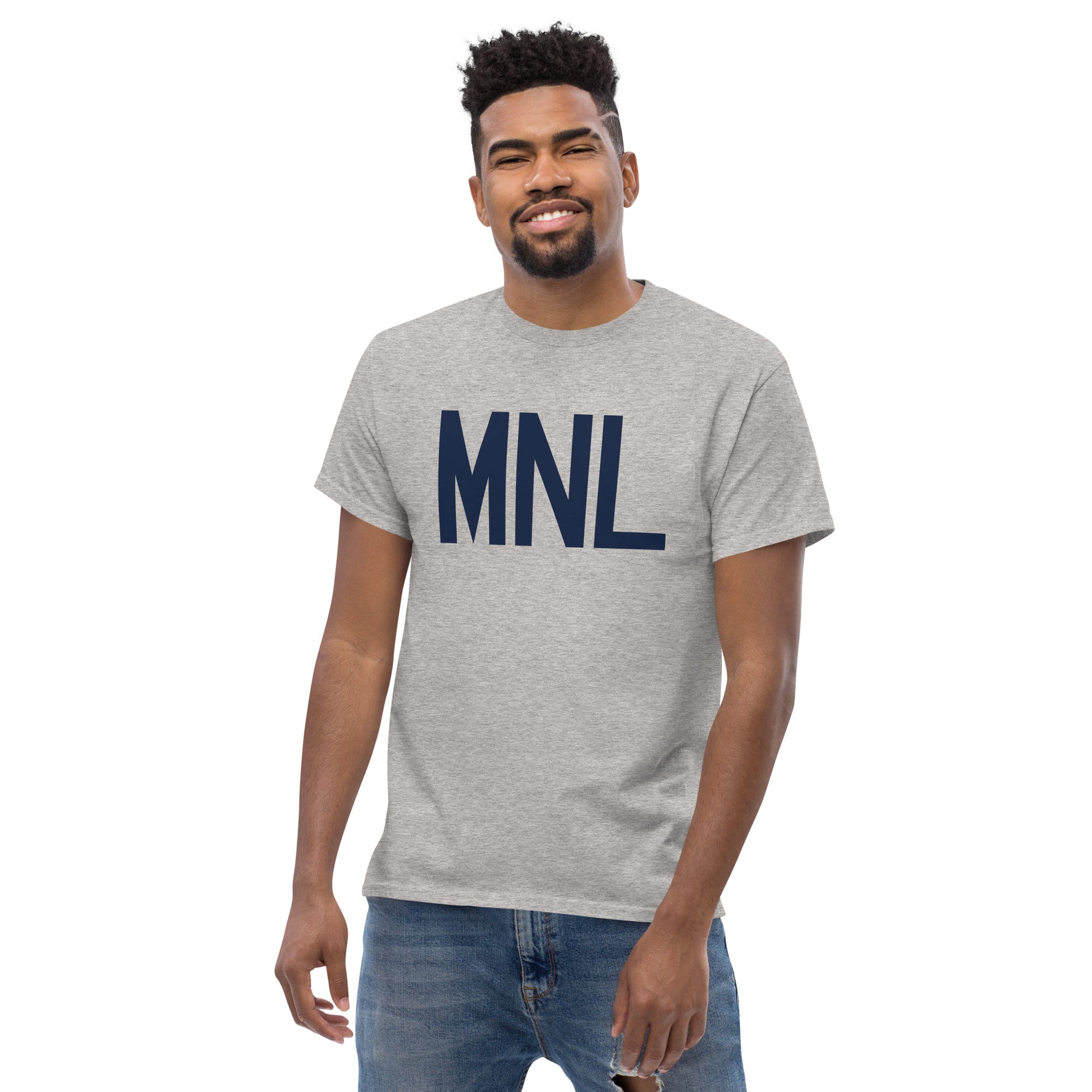 Aviation-Theme Men's T-Shirt - Navy Blue Graphic • MNL Manila • YHM Designs - Image 06