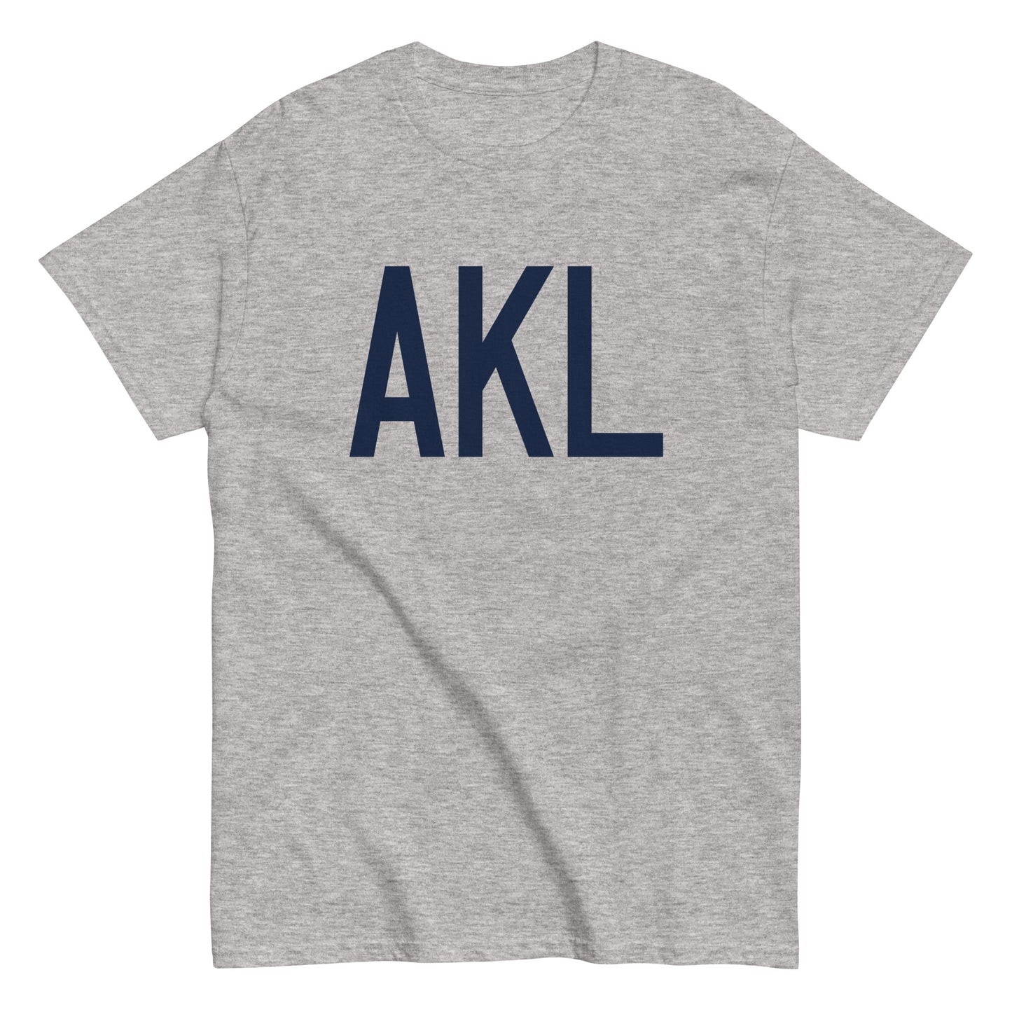 Aviation-Theme Men's T-Shirt - Navy Blue Graphic • AKL Auckland • YHM Designs - Image 02
