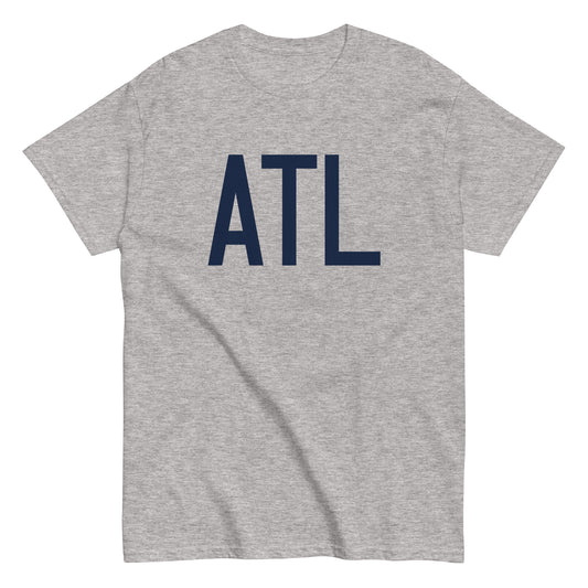 Aviation-Theme Men's T-Shirt - Navy Blue Graphic • ATL Atlanta • YHM Designs - Image 02