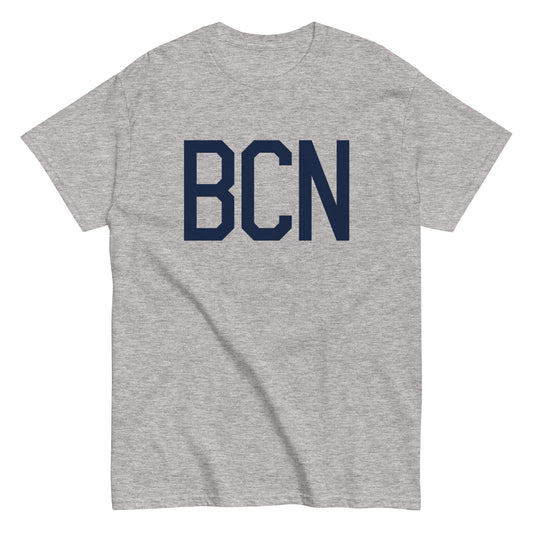 Aviation-Theme Men's T-Shirt - Navy Blue Graphic • BCN Barcelona • YHM Designs - Image 02