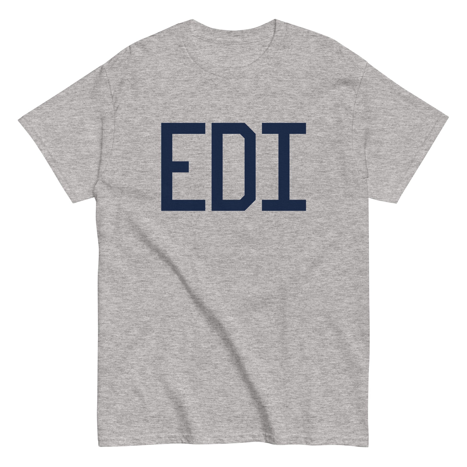 Aviation-Theme Men's T-Shirt - Navy Blue Graphic • EDI Edinburgh • YHM Designs - Image 02