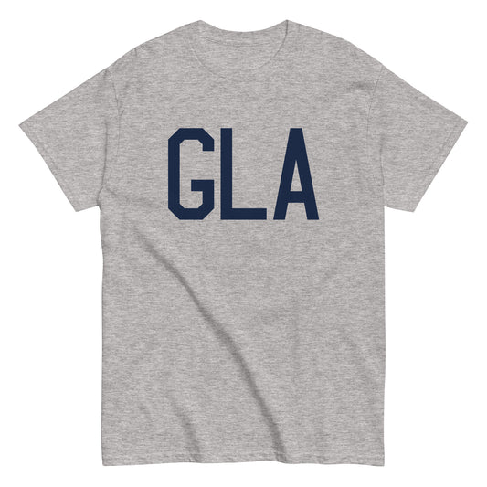Aviation-Theme Men's T-Shirt - Navy Blue Graphic • GLA Glasgow • YHM Designs - Image 02