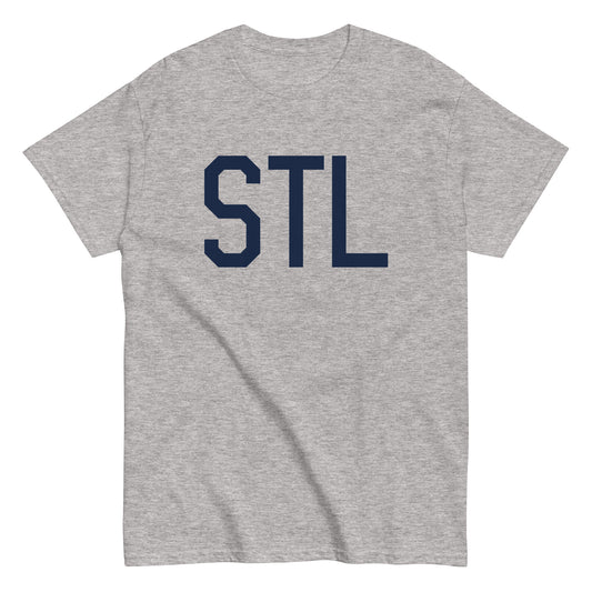 Aviation-Theme Men's T-Shirt - Navy Blue Graphic • STL St. Louis • YHM Designs - Image 02