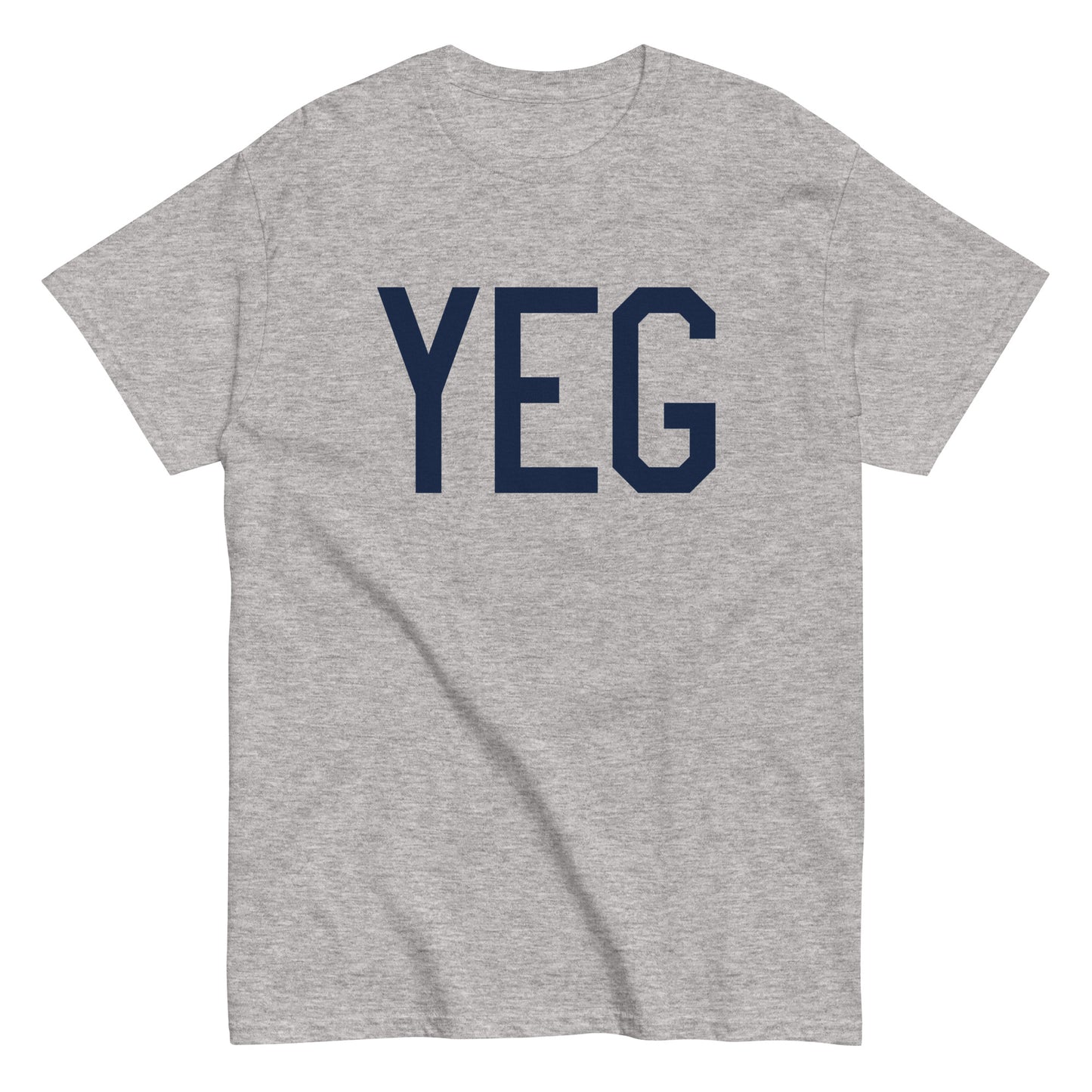 Aviation-Theme Men's T-Shirt - Navy Blue Graphic • YEG Edmonton • YHM Designs - Image 02