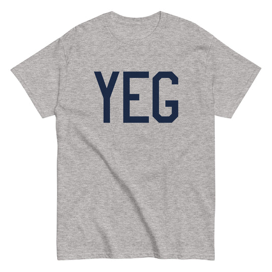 Aviation-Theme Men's T-Shirt - Navy Blue Graphic • YEG Edmonton • YHM Designs - Image 02