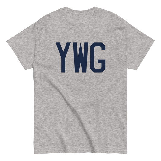 Aviation-Theme Men's T-Shirt - Navy Blue Graphic • YWG Winnipeg • YHM Designs - Image 02
