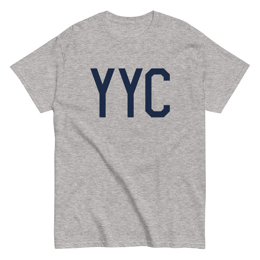 Aviation-Theme Men's T-Shirt - Navy Blue Graphic • YYC Calgary • YHM Designs - Image 02