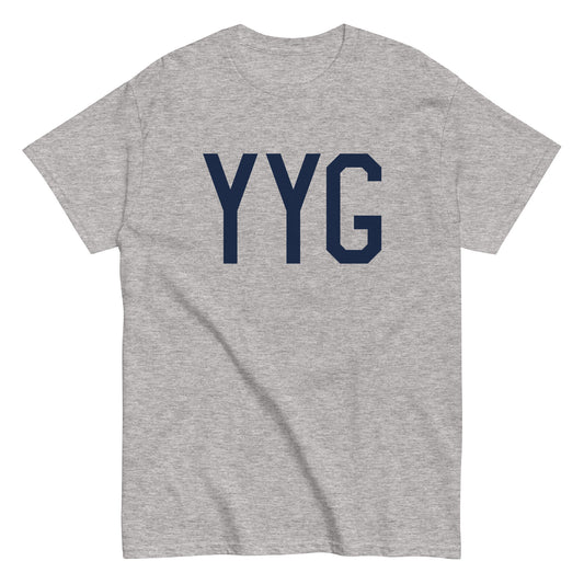Aviation-Theme Men's T-Shirt - Navy Blue Graphic • YYG Charlottetown • YHM Designs - Image 02