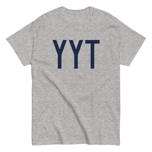 Aviation-Theme Men's T-Shirt - Navy Blue Graphic • YYT St. John's • YHM Designs - Image 02