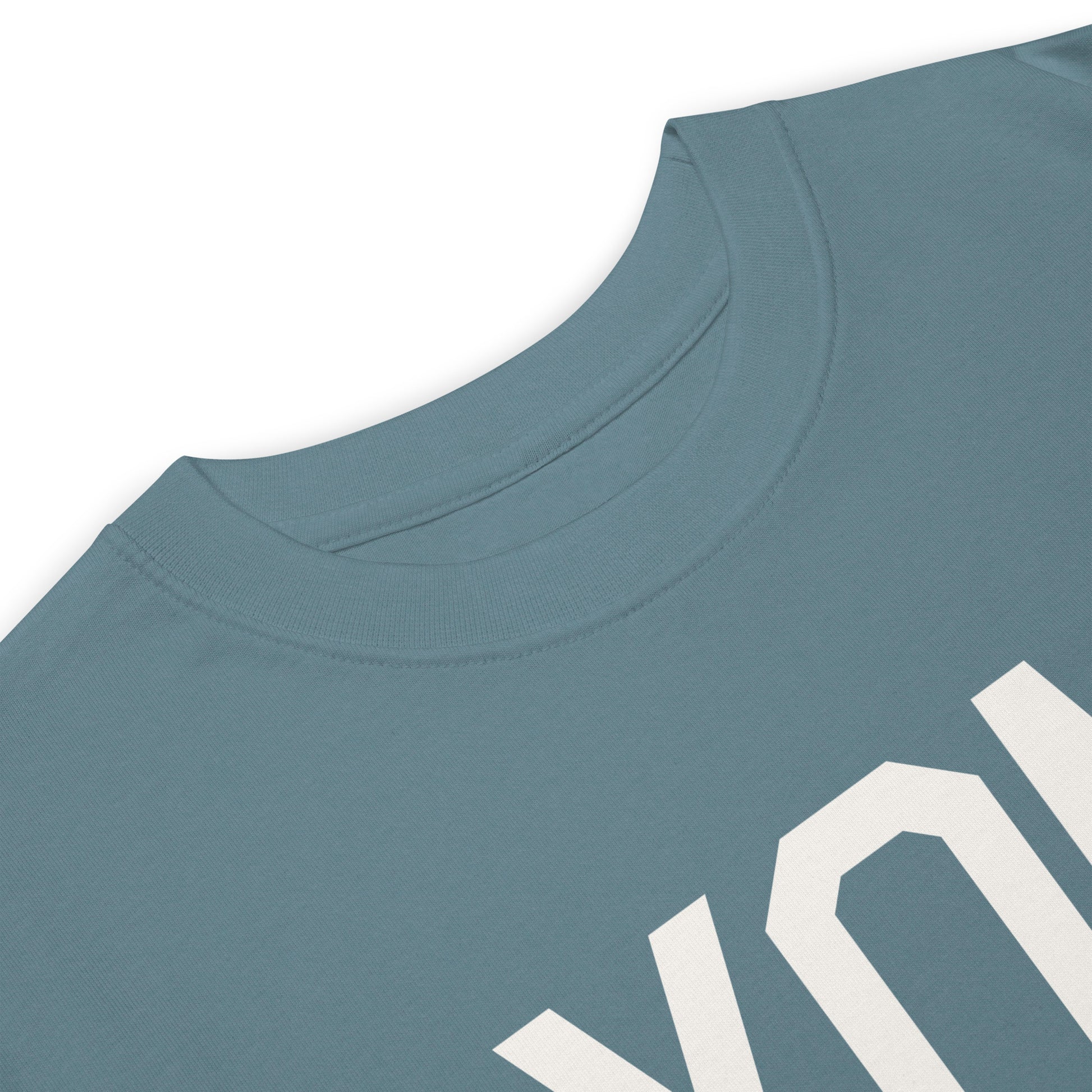 Airport Code Premium T-Shirt • YQM Moncton • YHM Designs - Image 04
