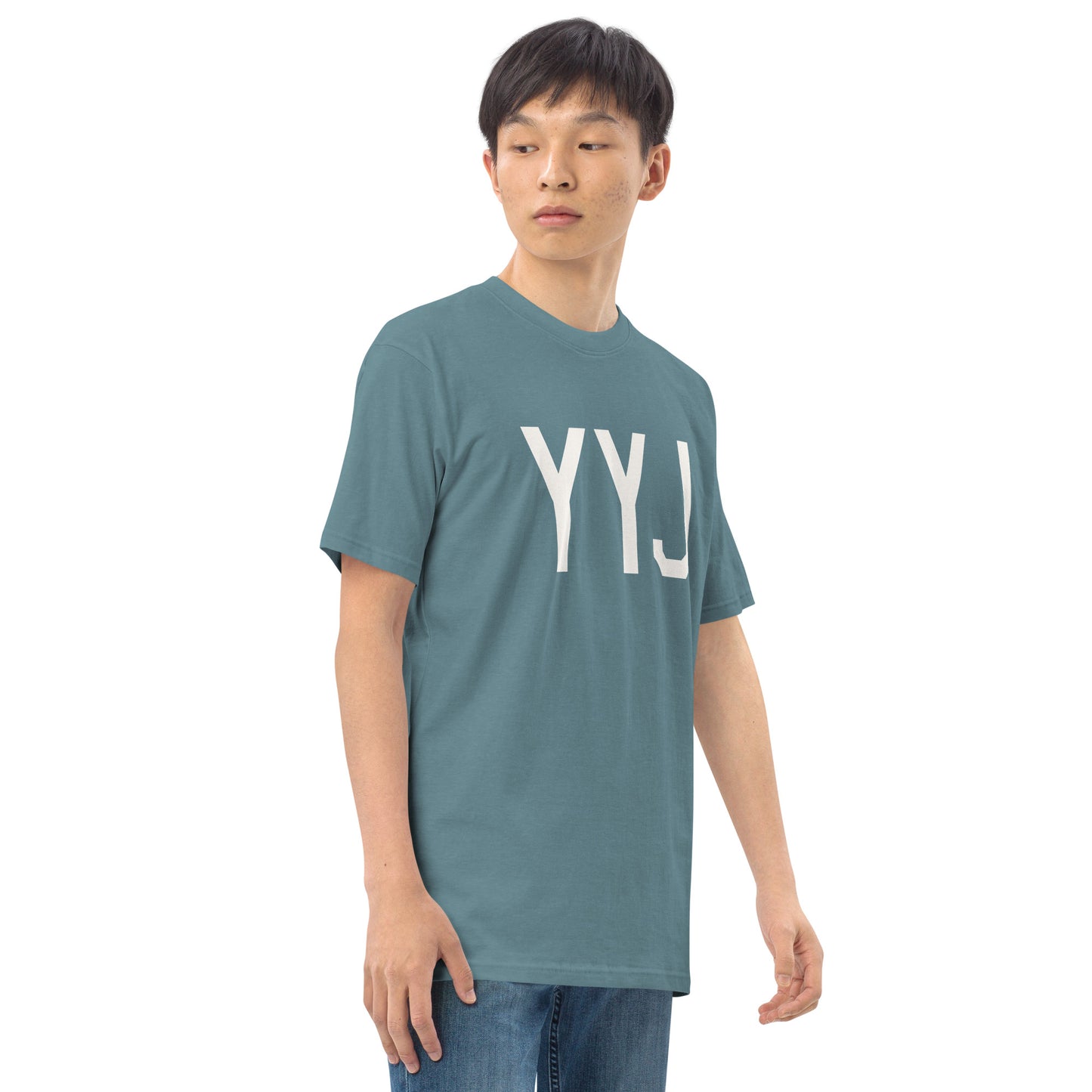 Airport Code Premium T-Shirt • YYJ Victoria • YHM Designs - Image 12