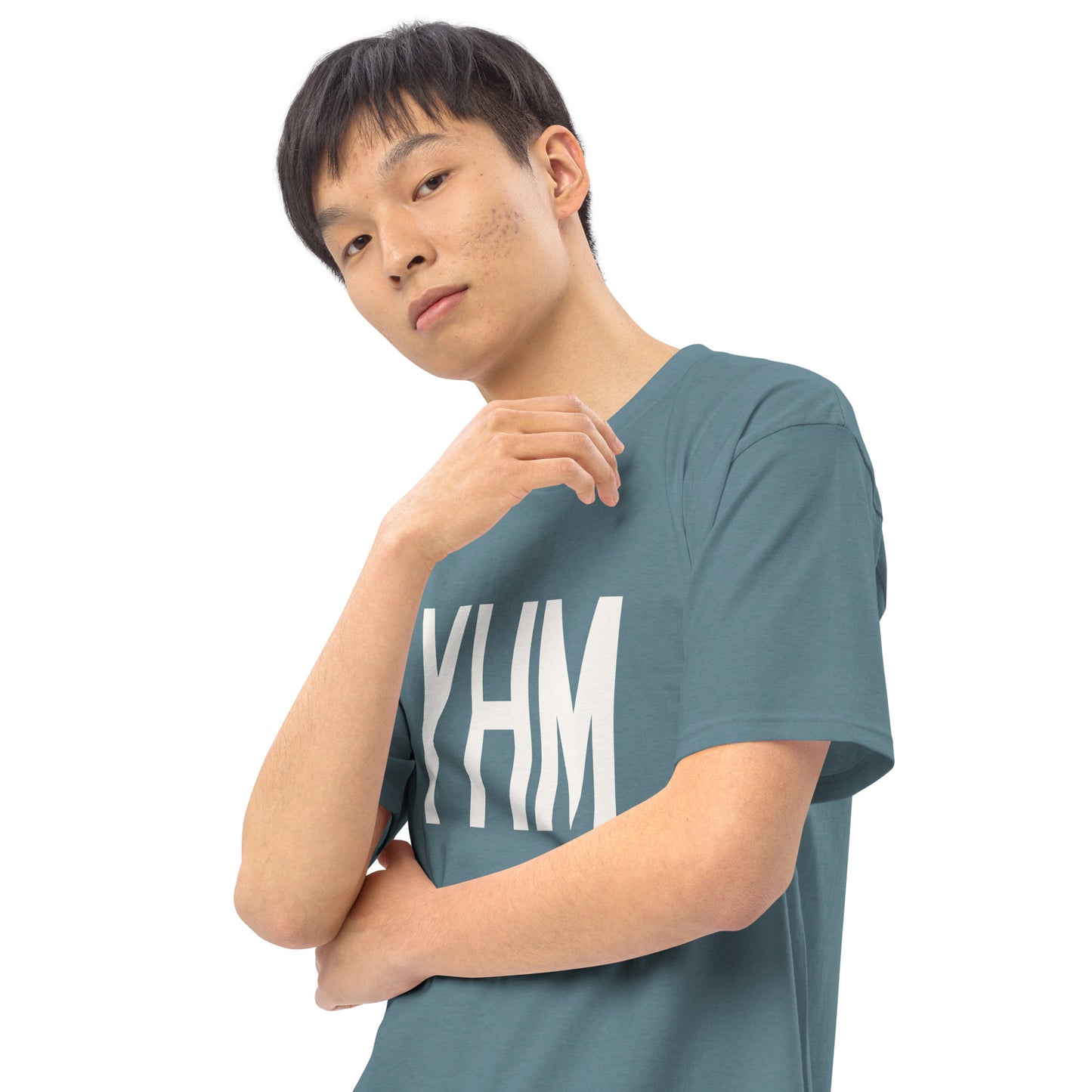 Airport Code Premium T-Shirt • YHM Hamilton • YHM Designs - Image 13
