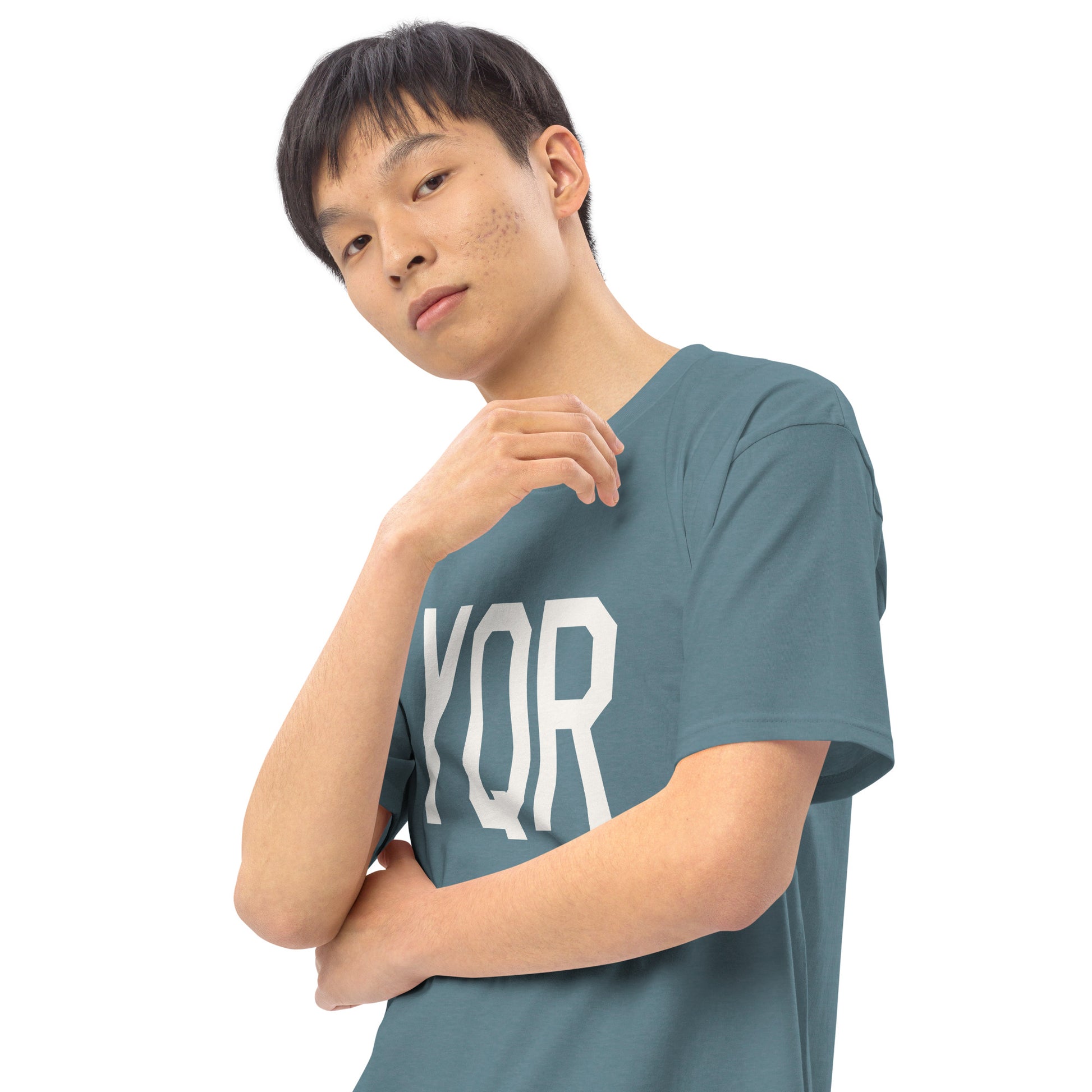 Airport Code Premium T-Shirt • YQR Regina • YHM Designs - Image 13