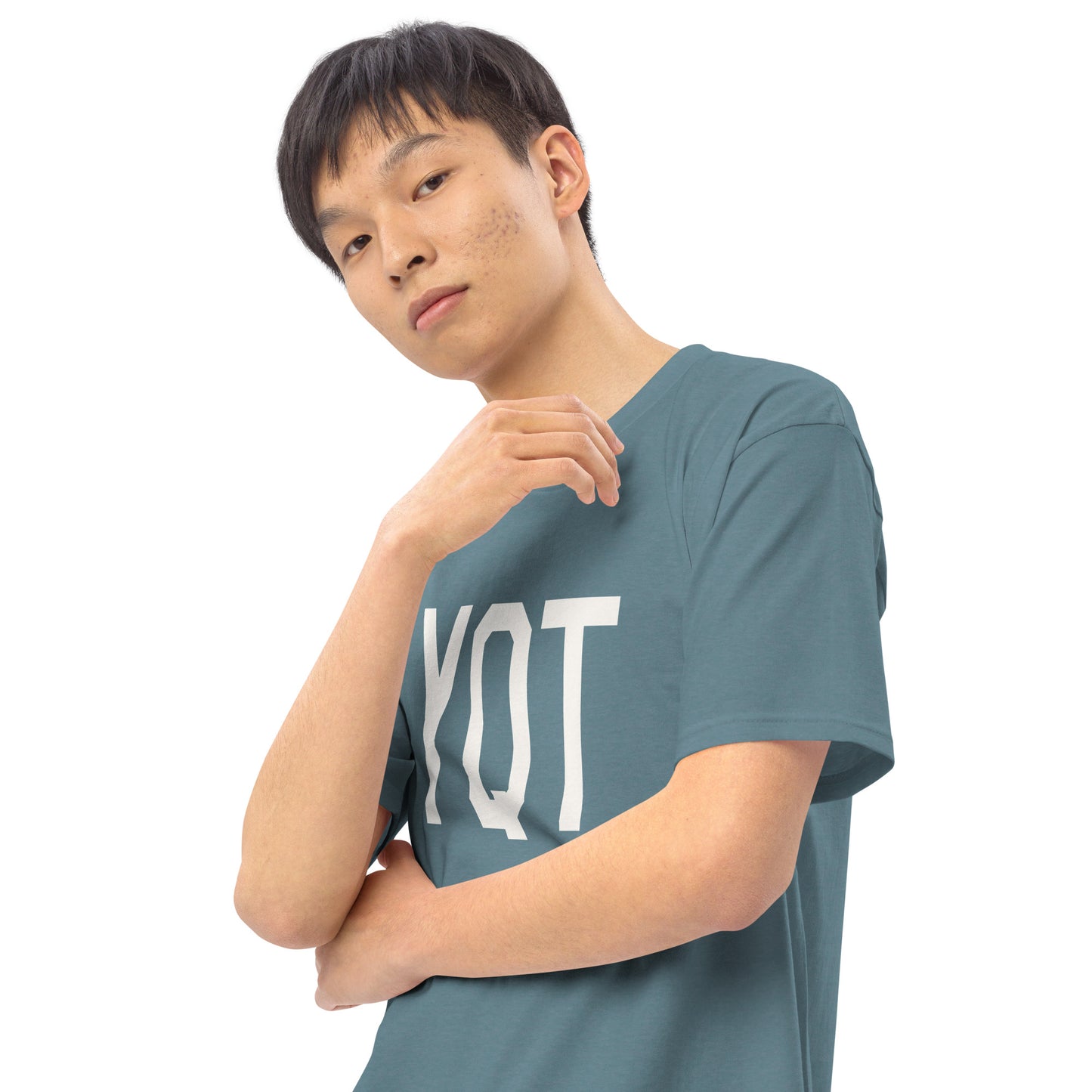 Airport Code Premium T-Shirt • YQT Thunder Bay • YHM Designs - Image 13
