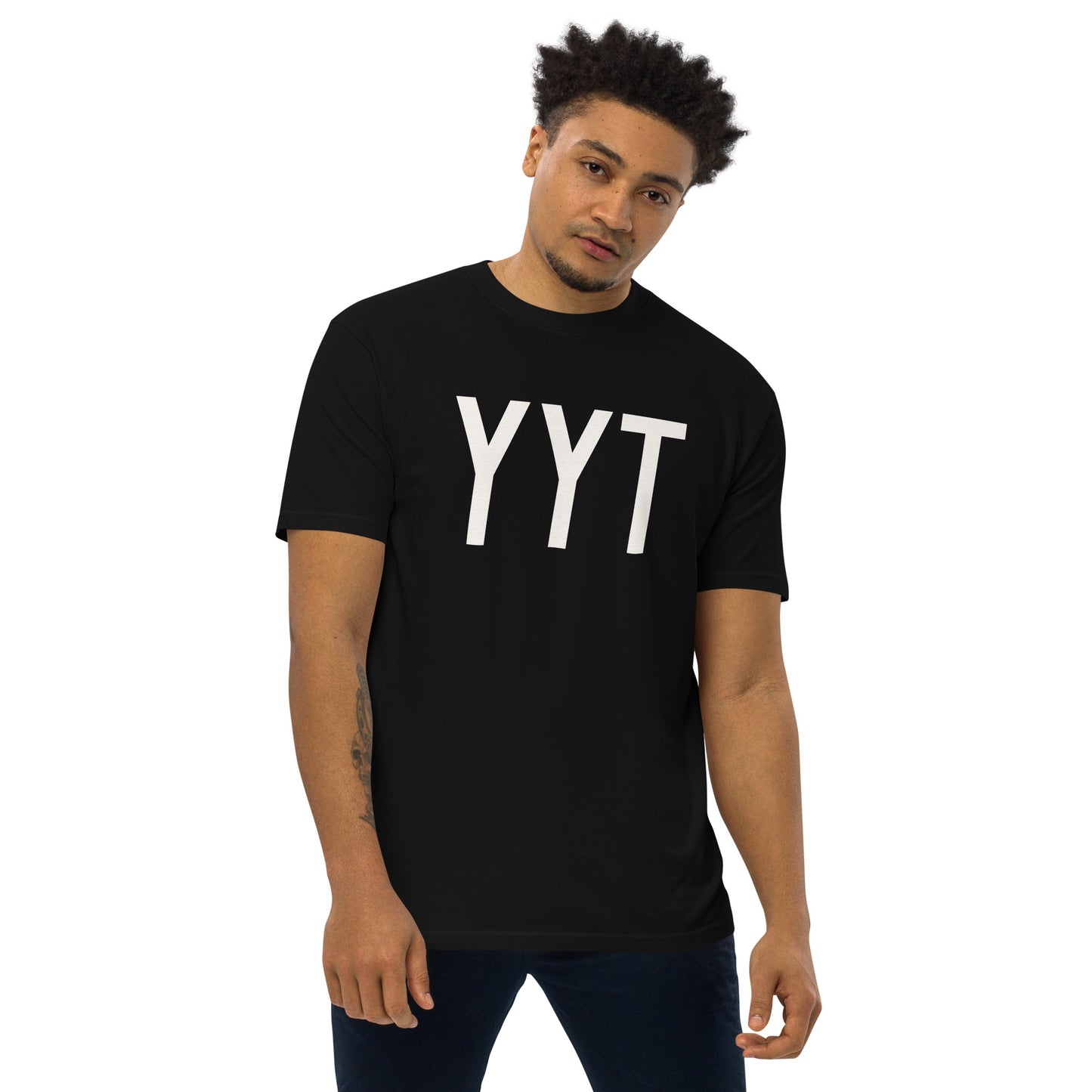 Airport Code Premium T-Shirt • YYT St. John's • YHM Designs - Image 02